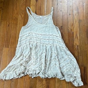 Free People Intimates Cream Lace Slip Dress